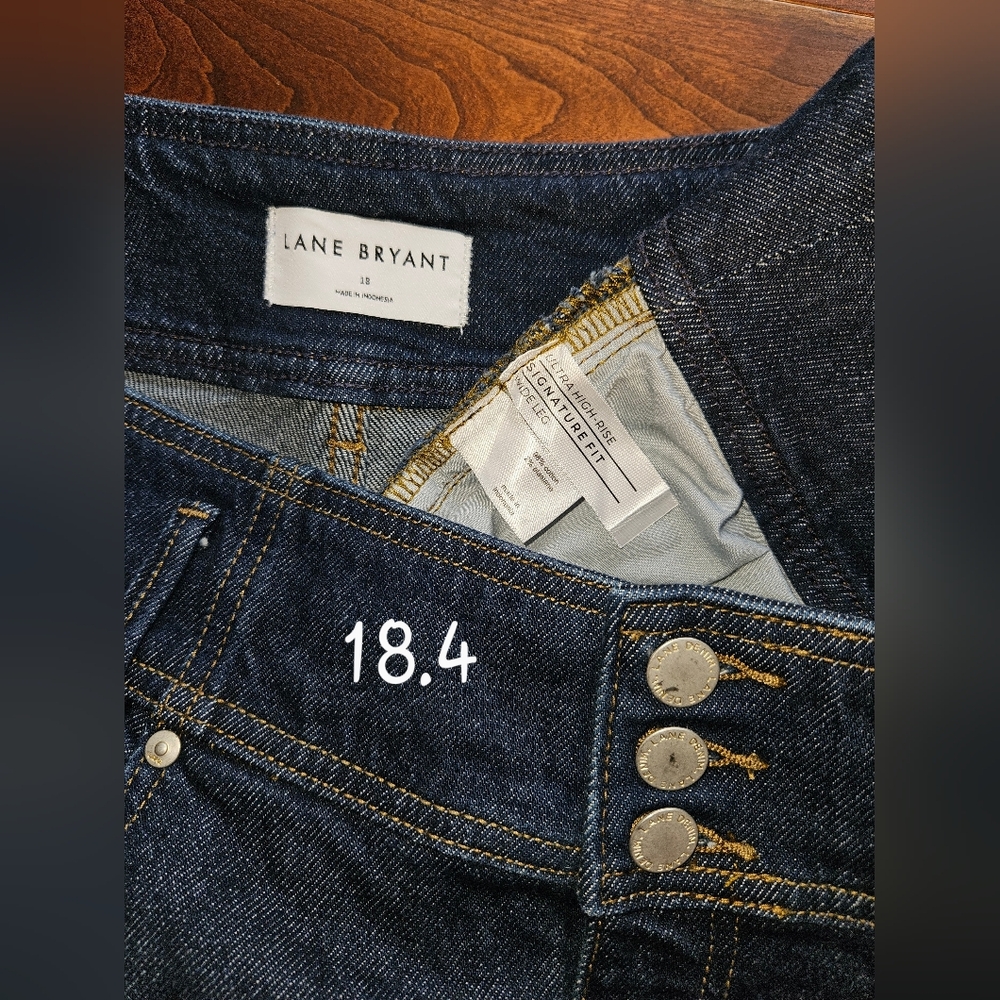 Lane Bryant Ultra High-Rise Wide-Leg Blue Jeans